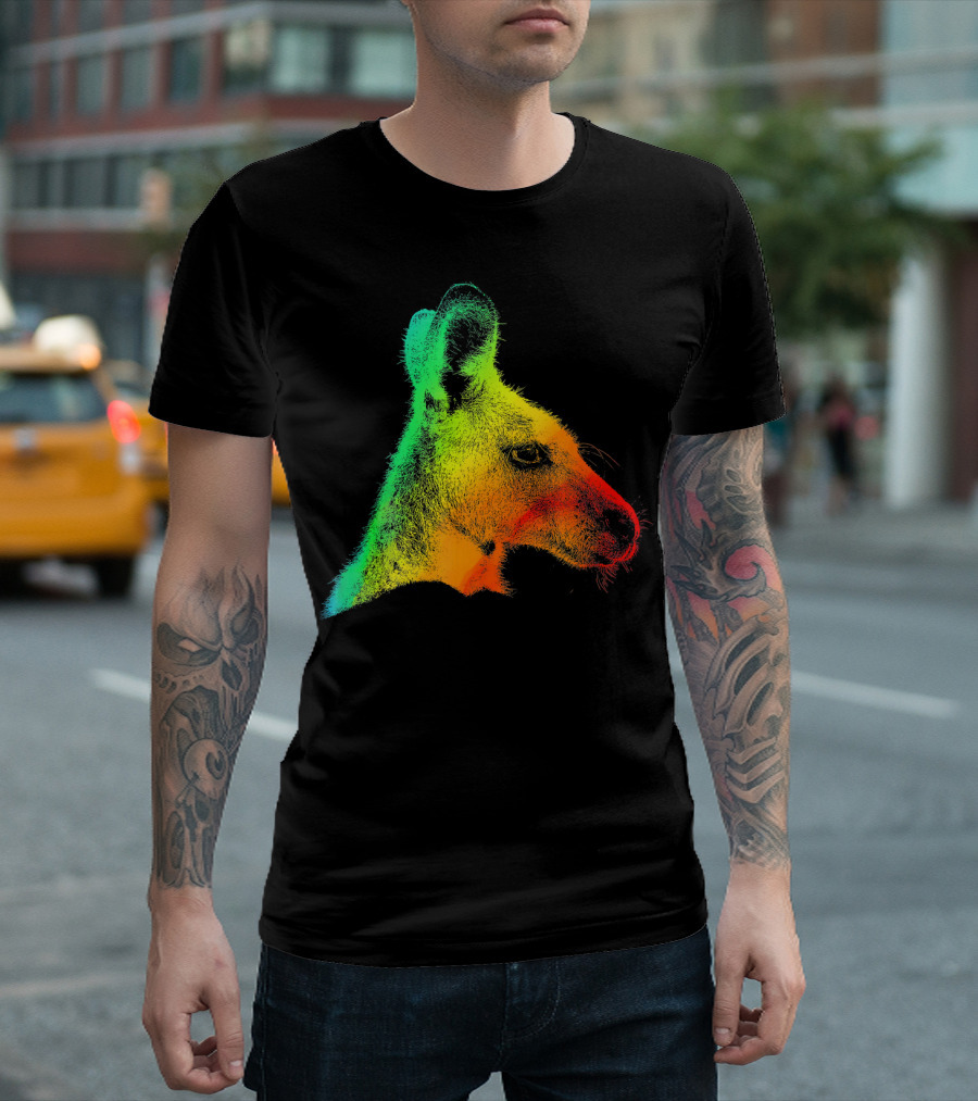 KANGAROO Vibrant Multicolor Spectrum T-Shirt