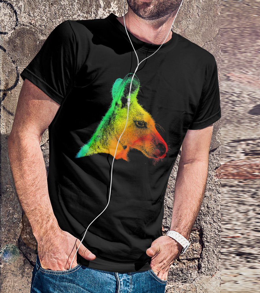 KANGAROO Vibrant Multicolor Spectrum T-Shirt