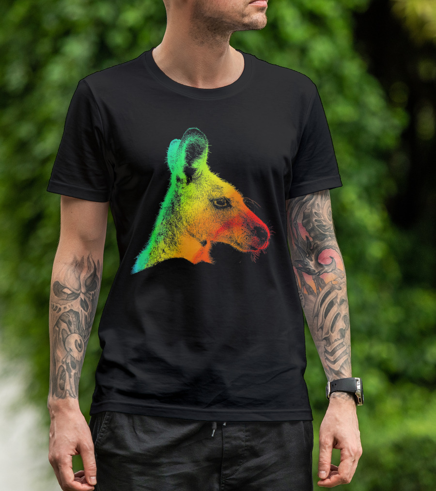 KANGAROO Vibrant Multicolor Spectrum T-Shirt
