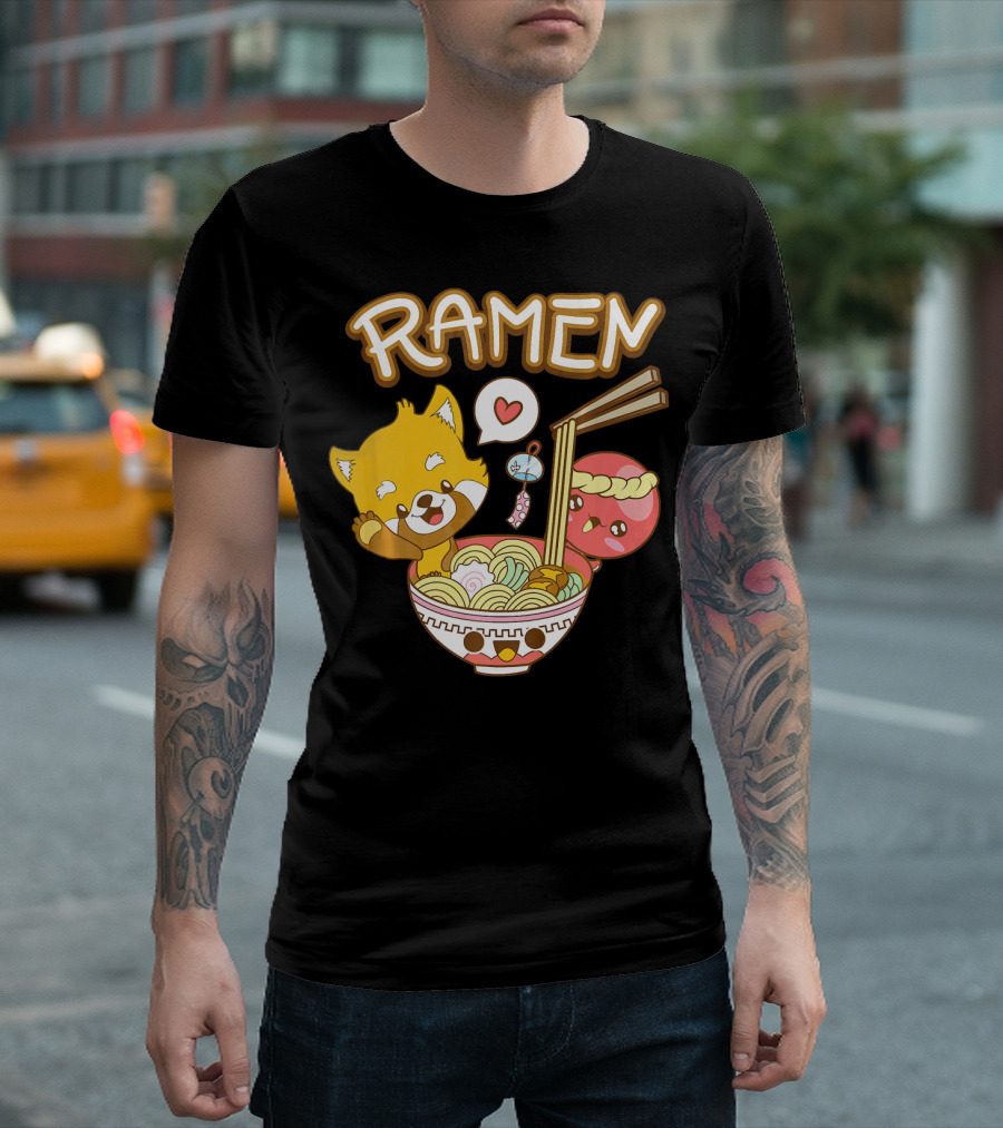 Kawaii Anime Ramen Panda Octopus Japanese Cute T-Shirt