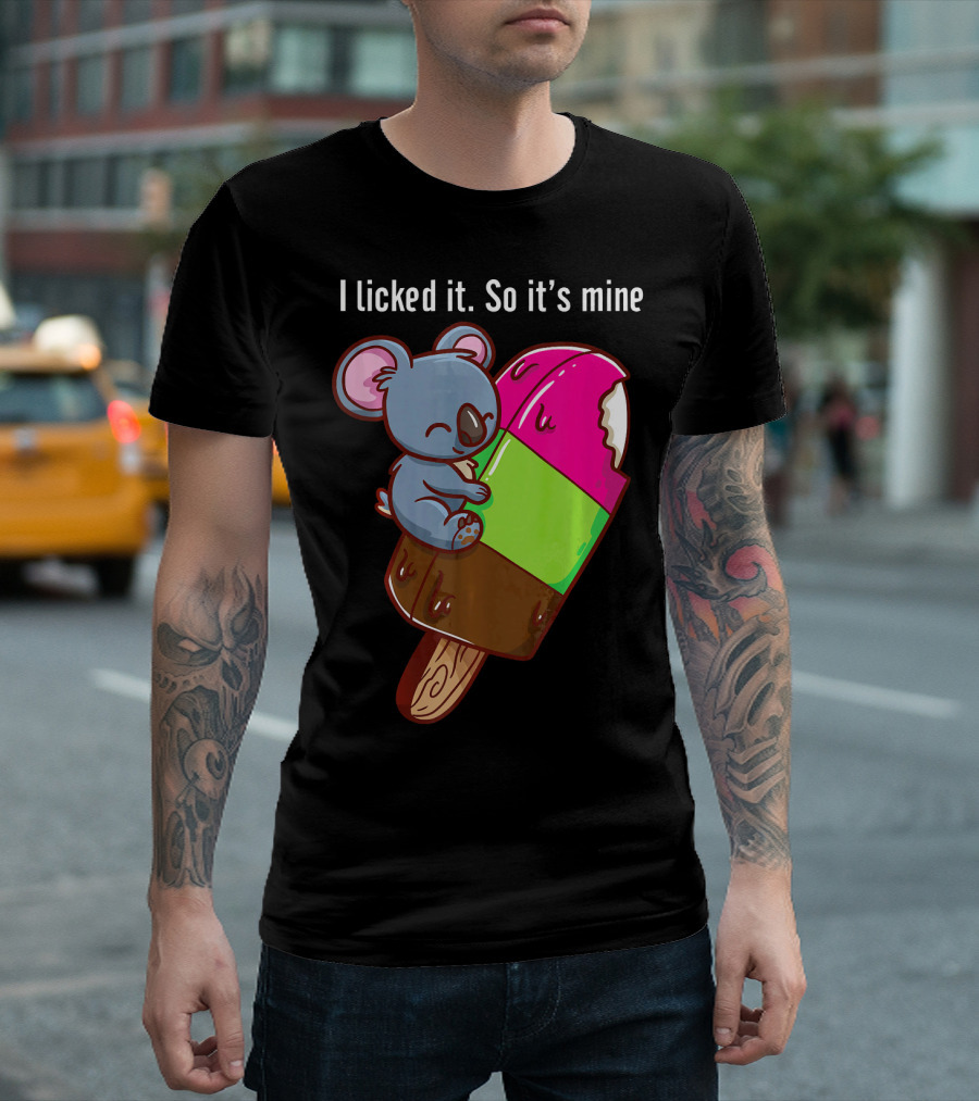Licked It Koala Bear Ice Cream Love T-Shirt
