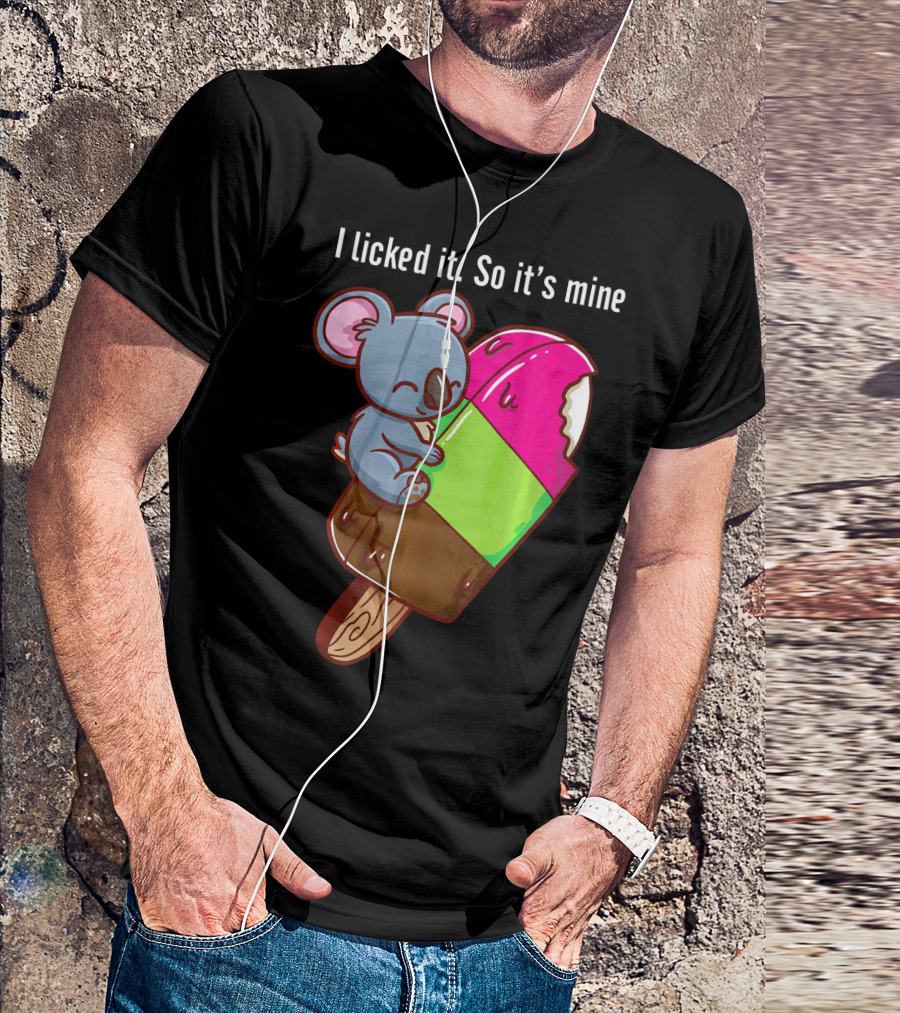 Licked It Koala Bear Ice Cream Love T-Shirt