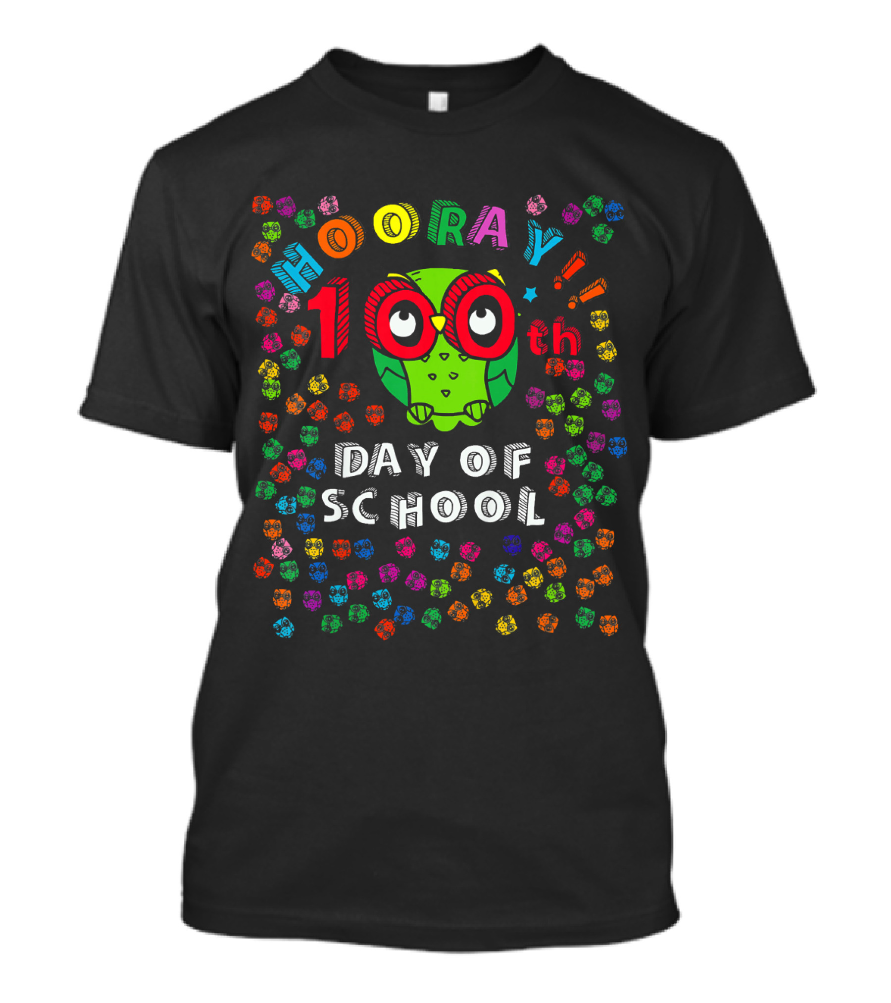 Hooray 100th Day Of School Owl Kinder T-Shirt