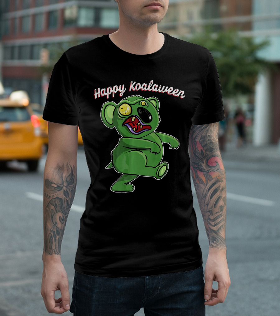 Happy Koalaween Zombie Koala Pun Halloween T-Shirt