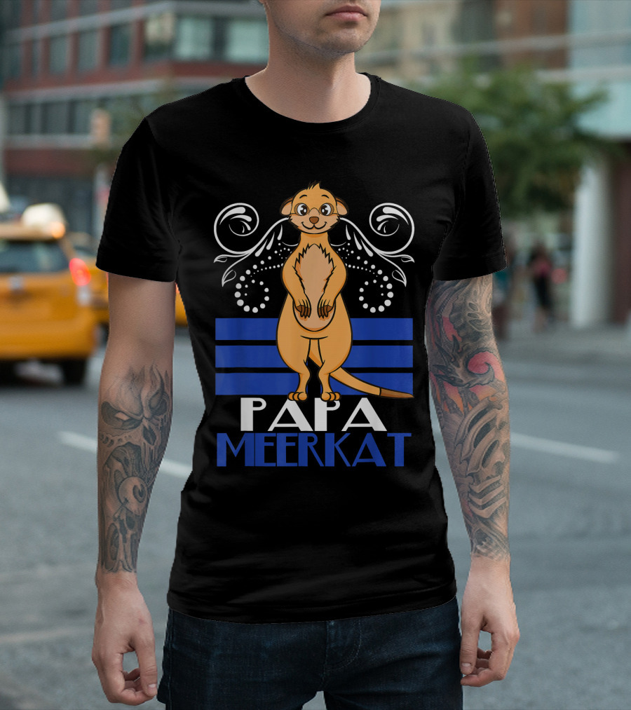 Papa Meerkat Men's Meerkat Lover T-Shirt