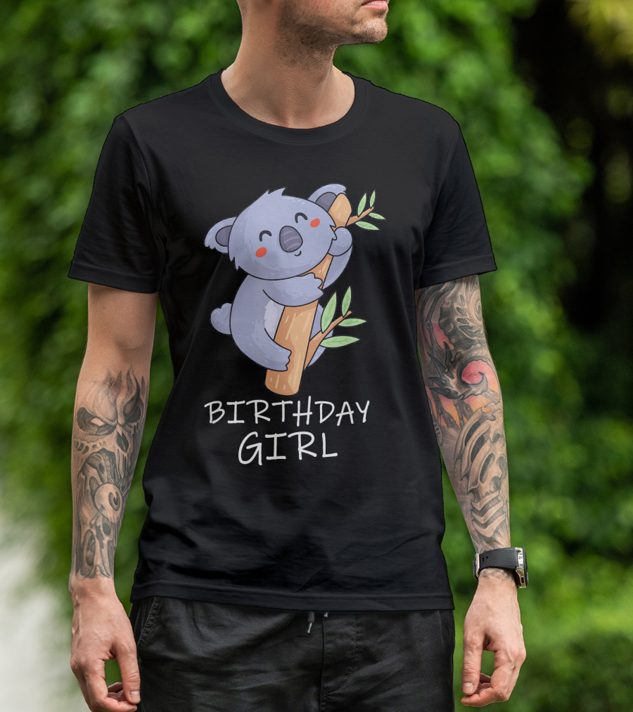 Birthday Girl Koala Bear Cute Funny Birthday T-Shirt