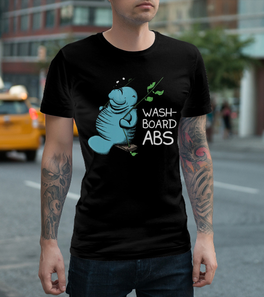 Manatee Swinging Washboard Abs T-Shirt