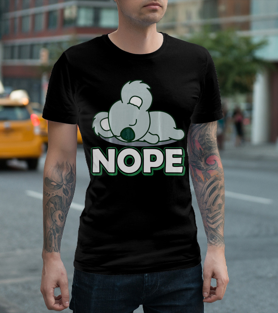 Sleeping Koala Nope T-Shirt