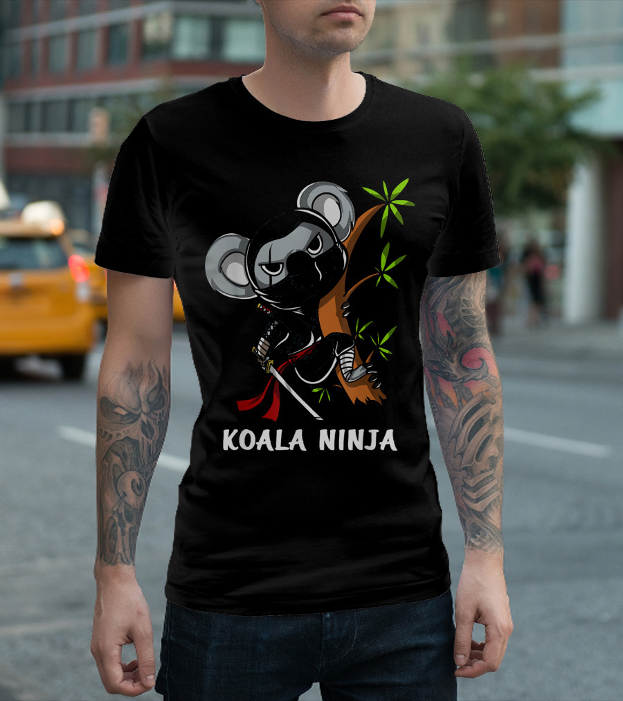 Koala Ninja Samurai Funny Martial Arts Warrior T-Shirt