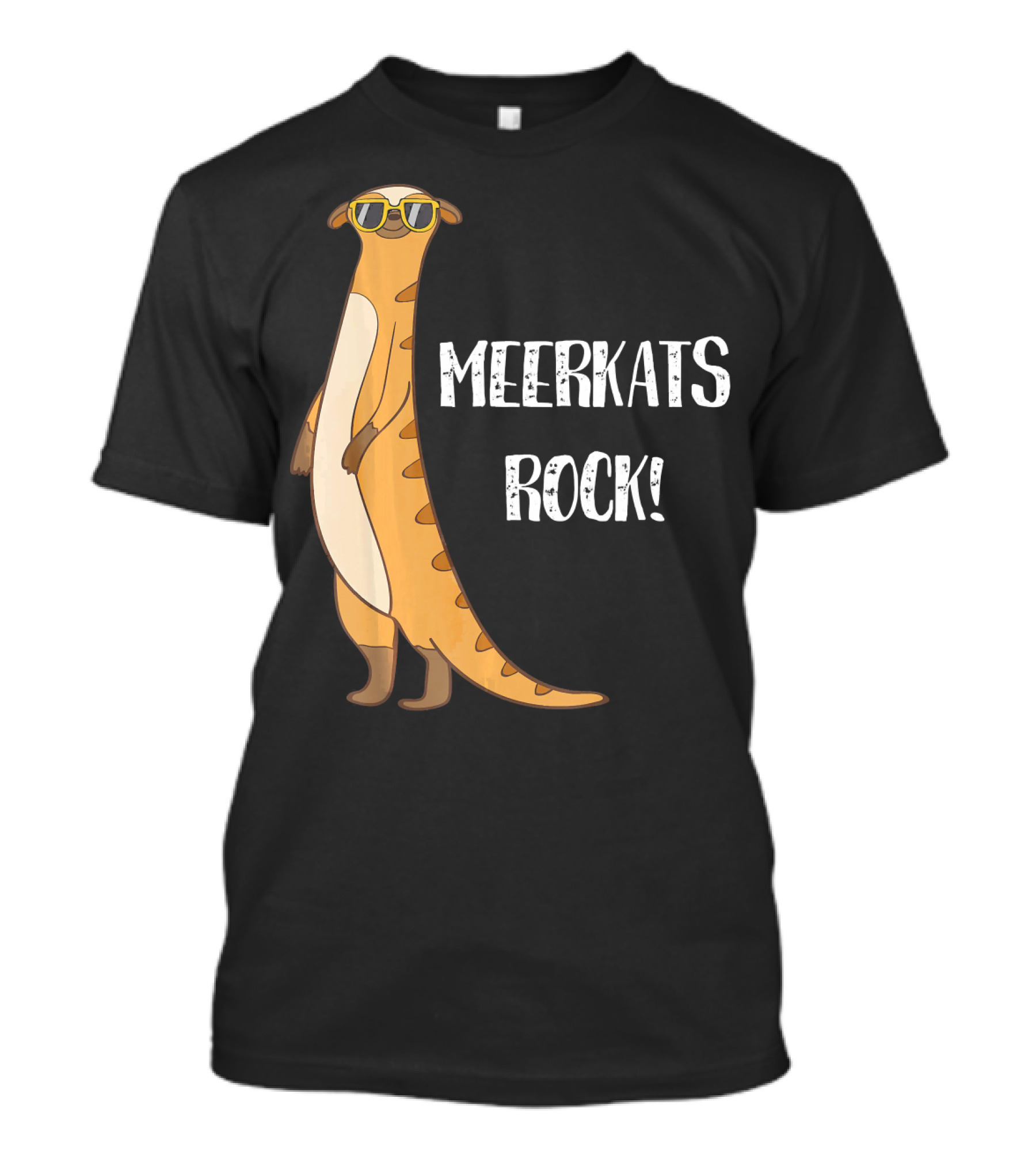 Meerkats Rock Funny Cute Meerkat With Sunglasses T-Shirt