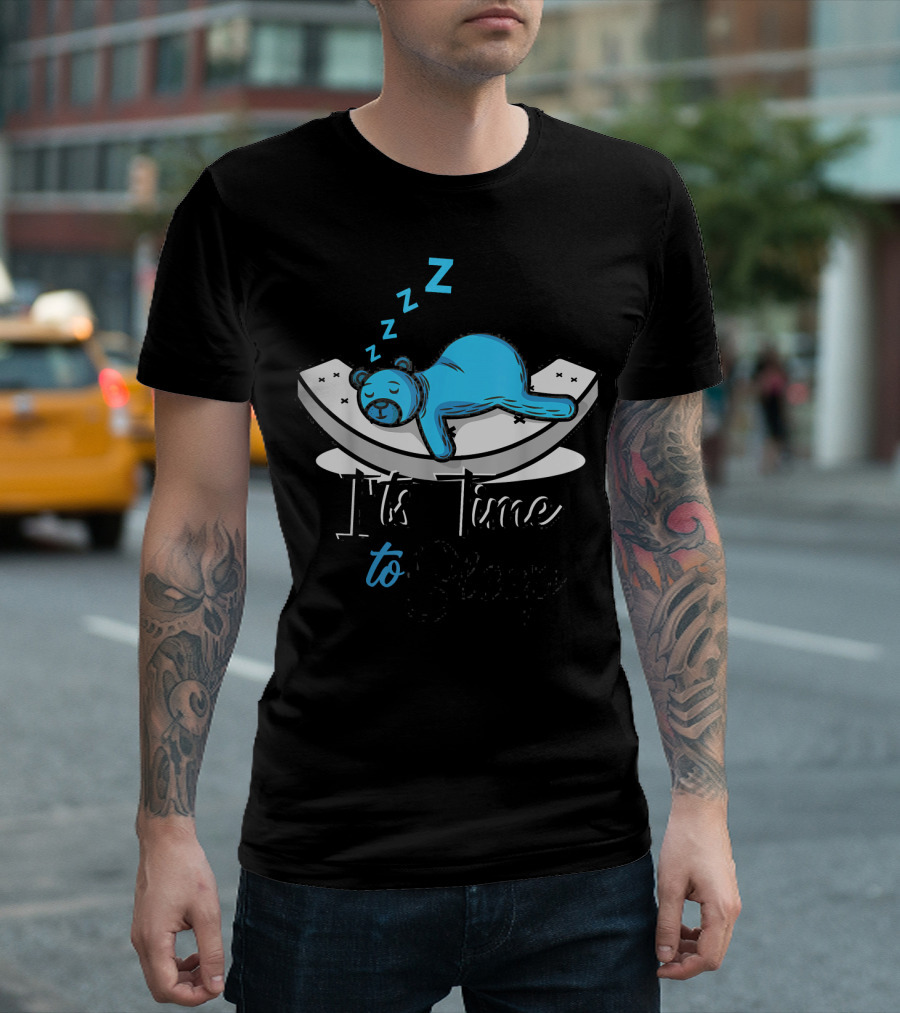 Koala Lazy Person Funny Its Time to Sleep T-Shirt