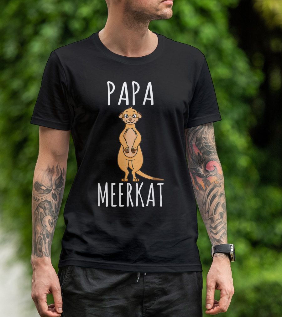 Mens Papa Meerkat Meerkat T-Shirt