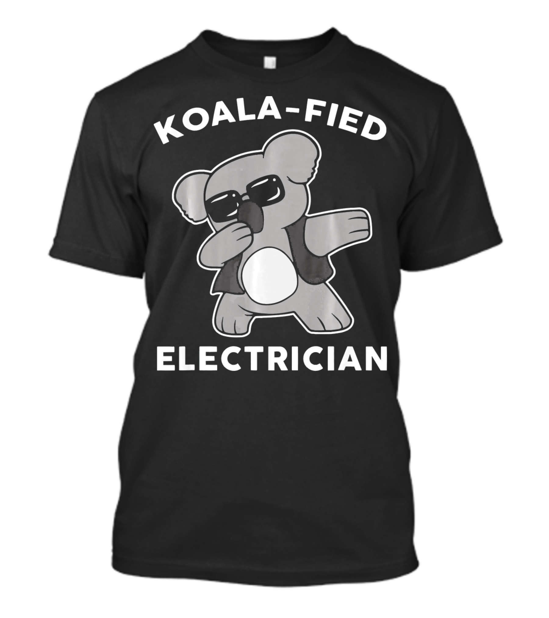 Koala-Fied Electrician Dabbing Koala Birthday T-Shirt
