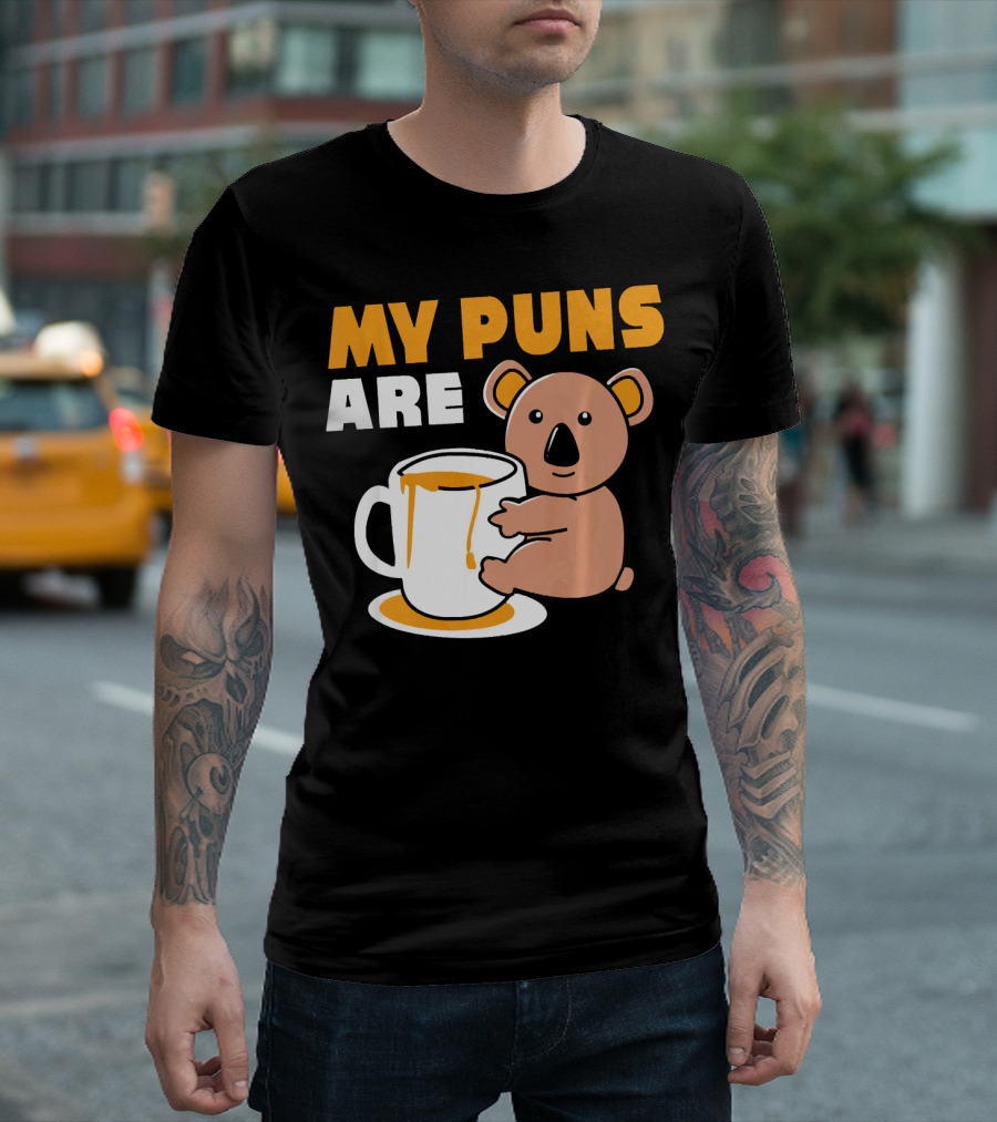 My Puns Are Koala Bear Australia Marsupial Hipster T-Shirt