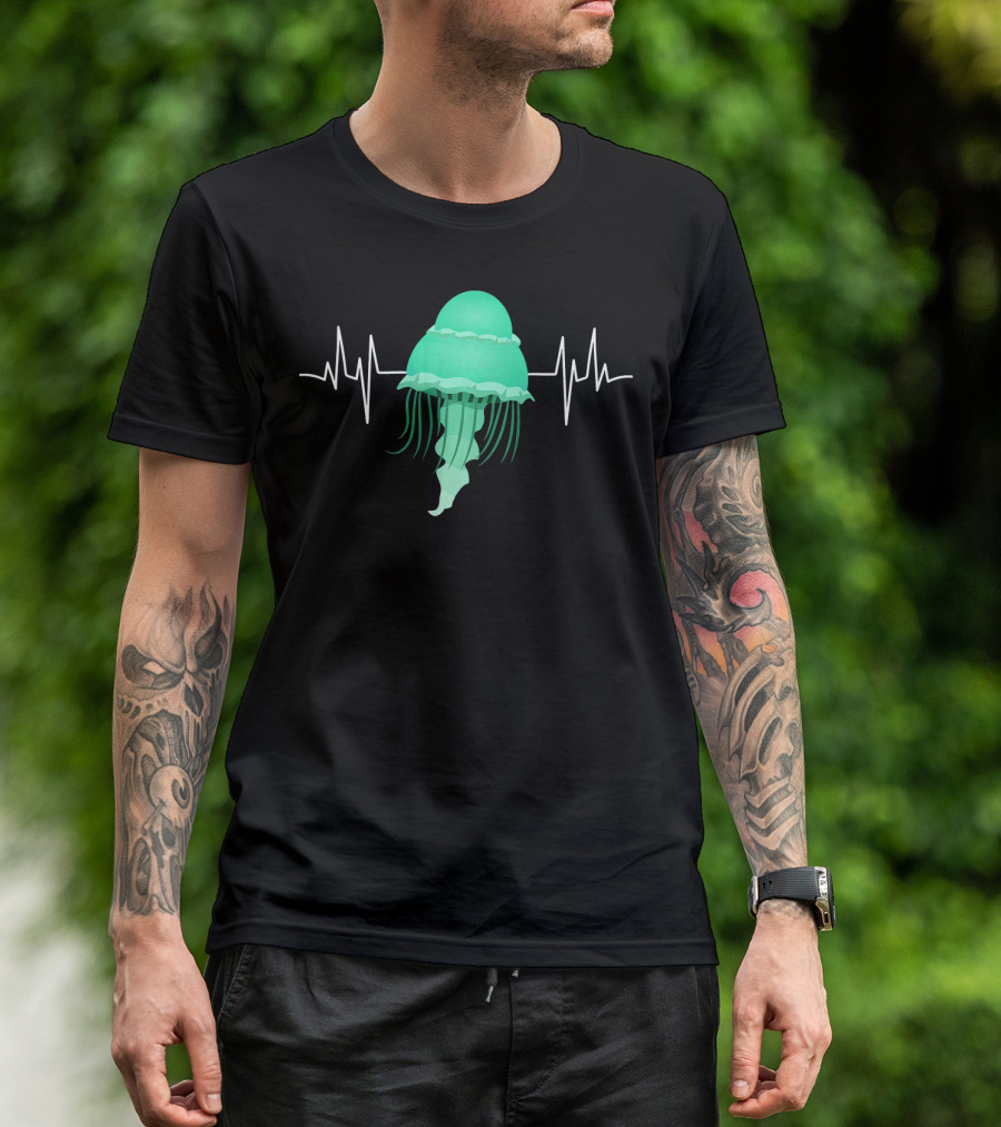 Kids Beach Heartbeat Jellyfish Dre T-Shirt