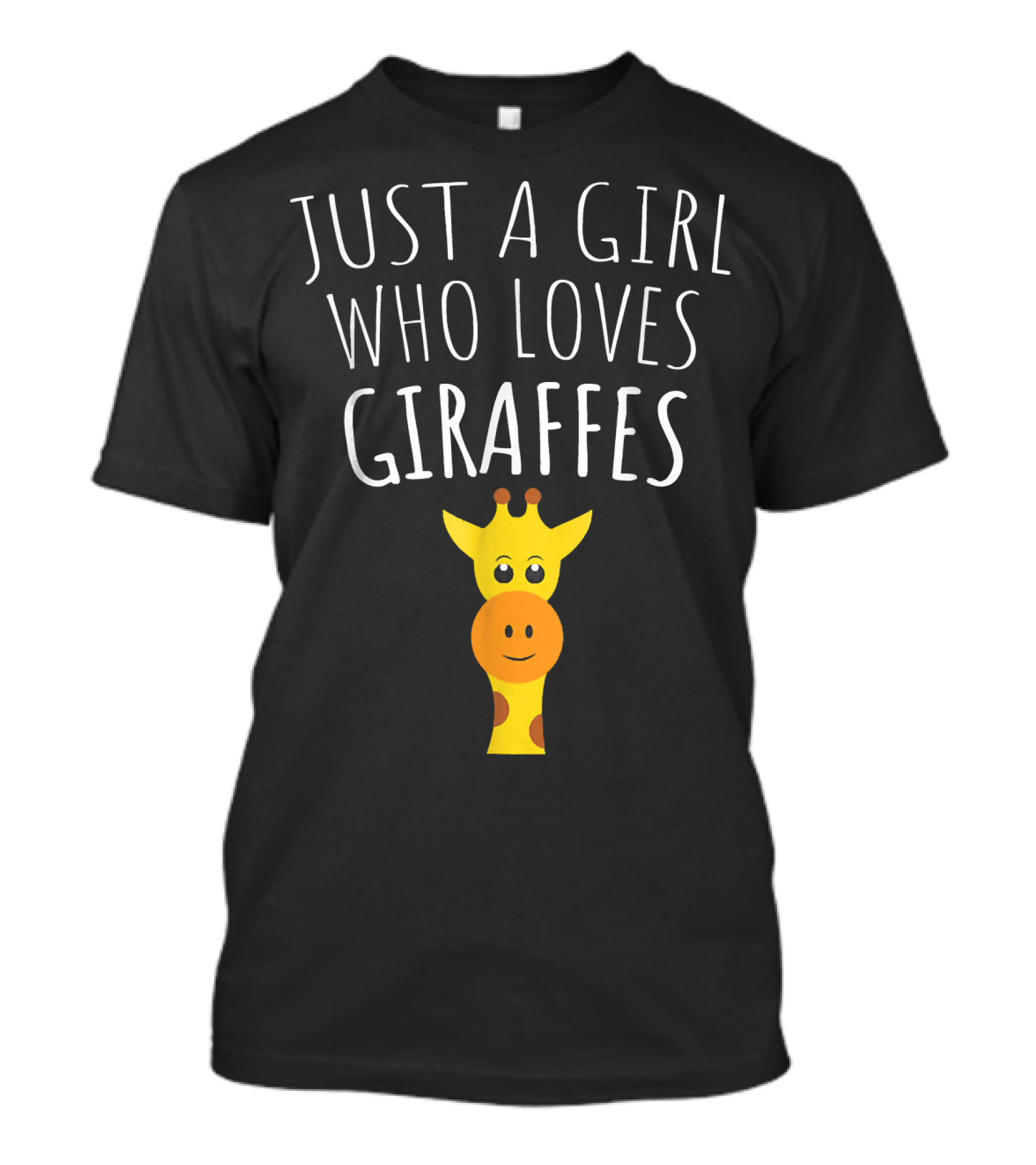 JUST A GIRL WHO LOVES GIRAFFES CUTE GIRAFFE FACE T-Shirt