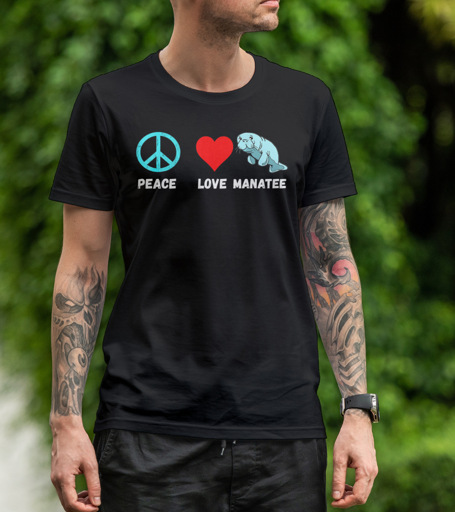 Peace Love Manatee T-Shirt