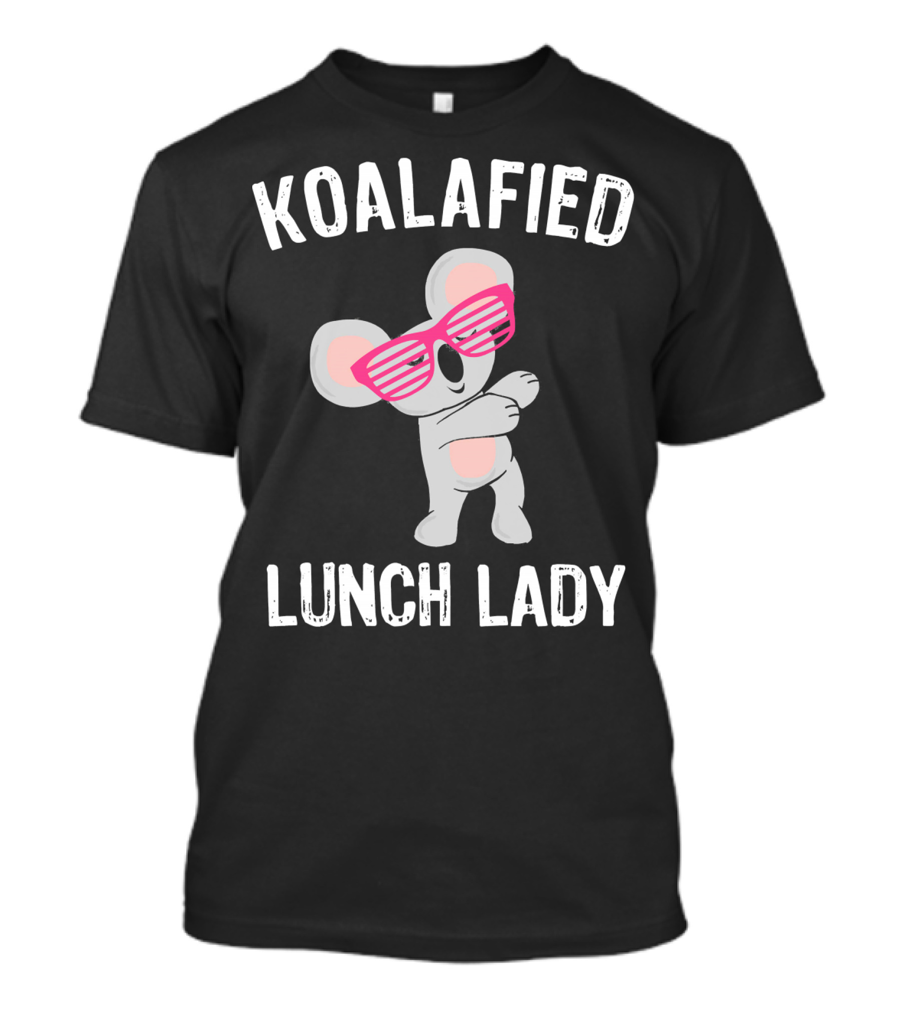 Koalafied Lunch Lady Funny Dabbing Koala With Sunglasses T-Shirt