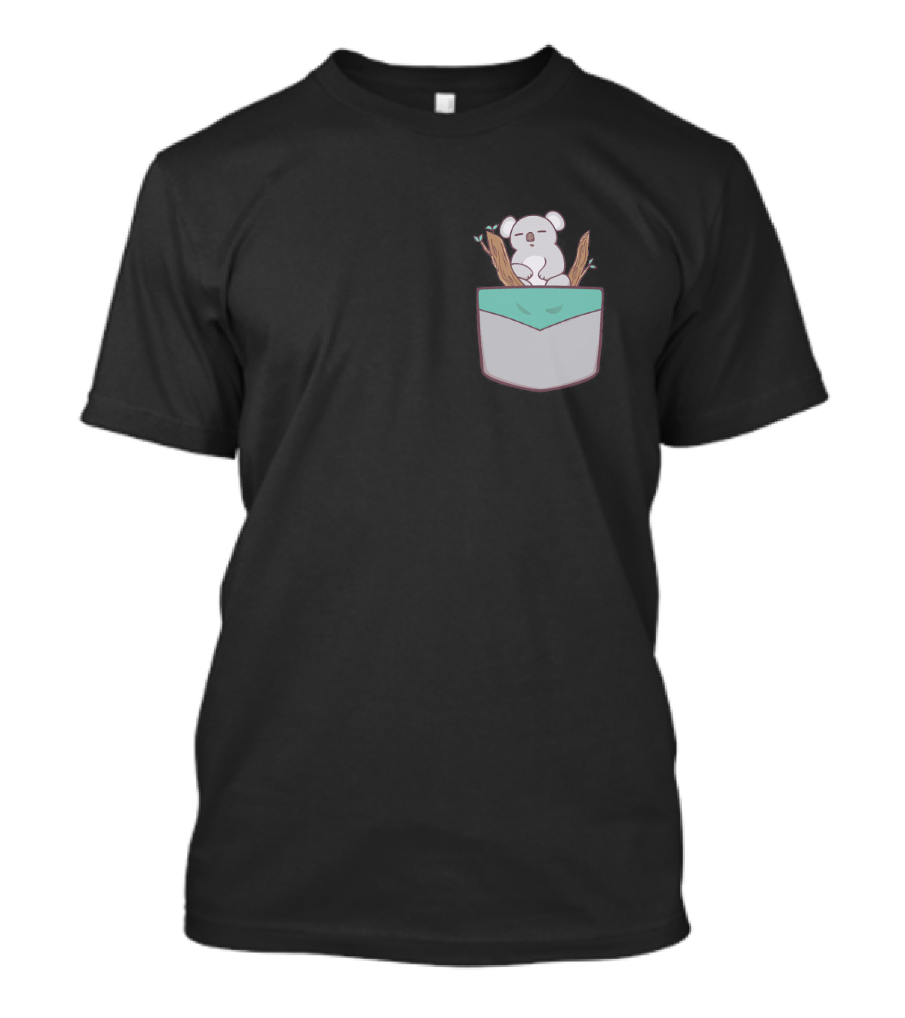 Koala Bear Cute Animal Pocket T-Shirt