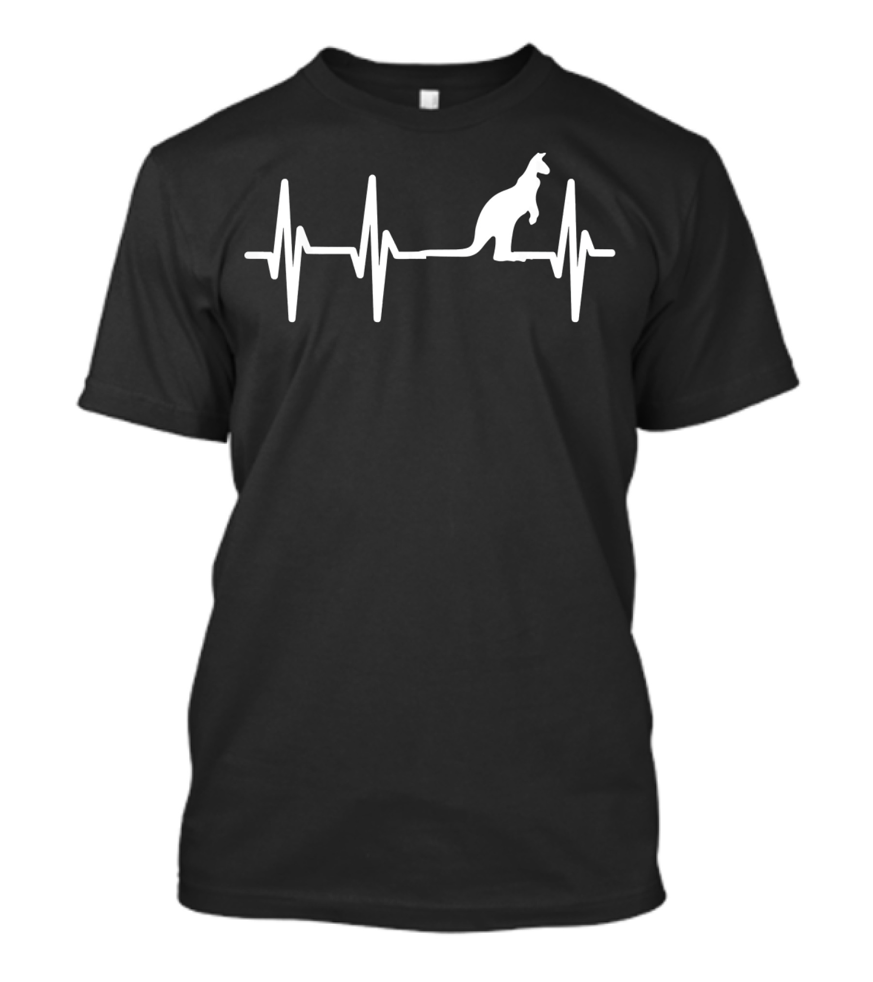 Kangaroo Heartbeat Lover Heartbeat Pulse Kangaroo T-Shirt