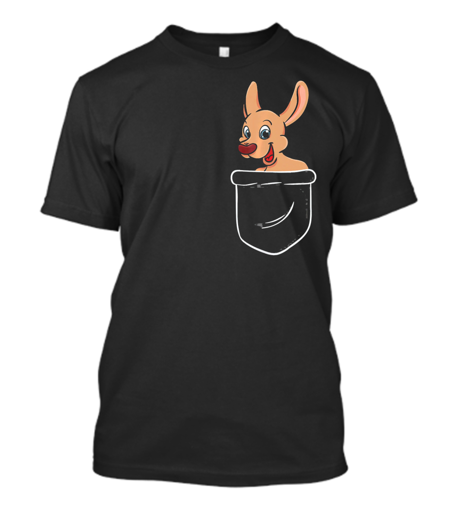 Kangaroo Pocket Australia Hopping Pouch Fun T-Shirt