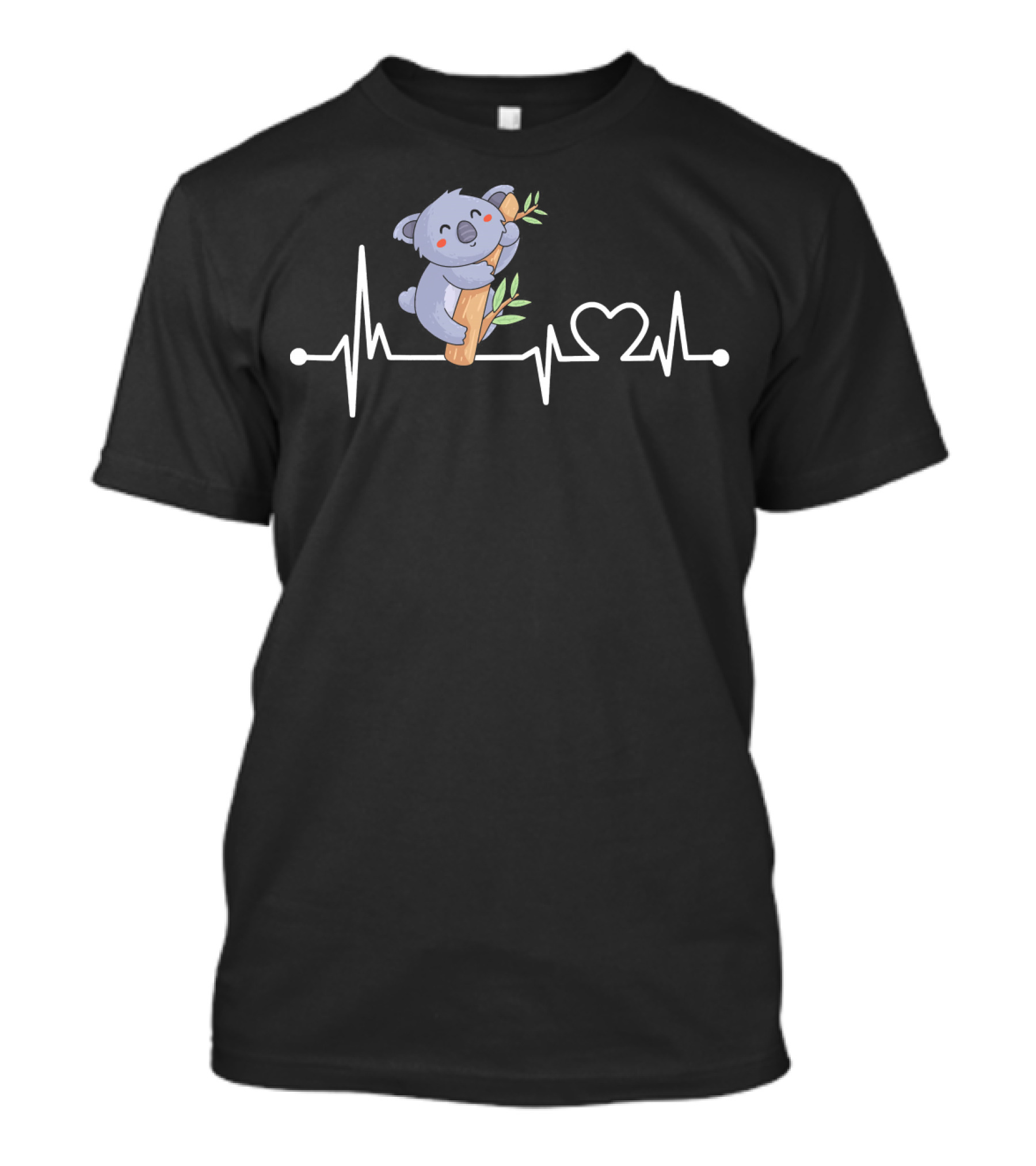 Koala Heartbeat Funny Love Animal Cute Eucalyptus T-Shirt