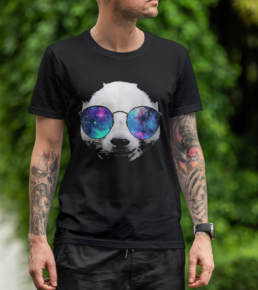 Panda Astronaut Space Glasses Cosmic Pand T-Shirt