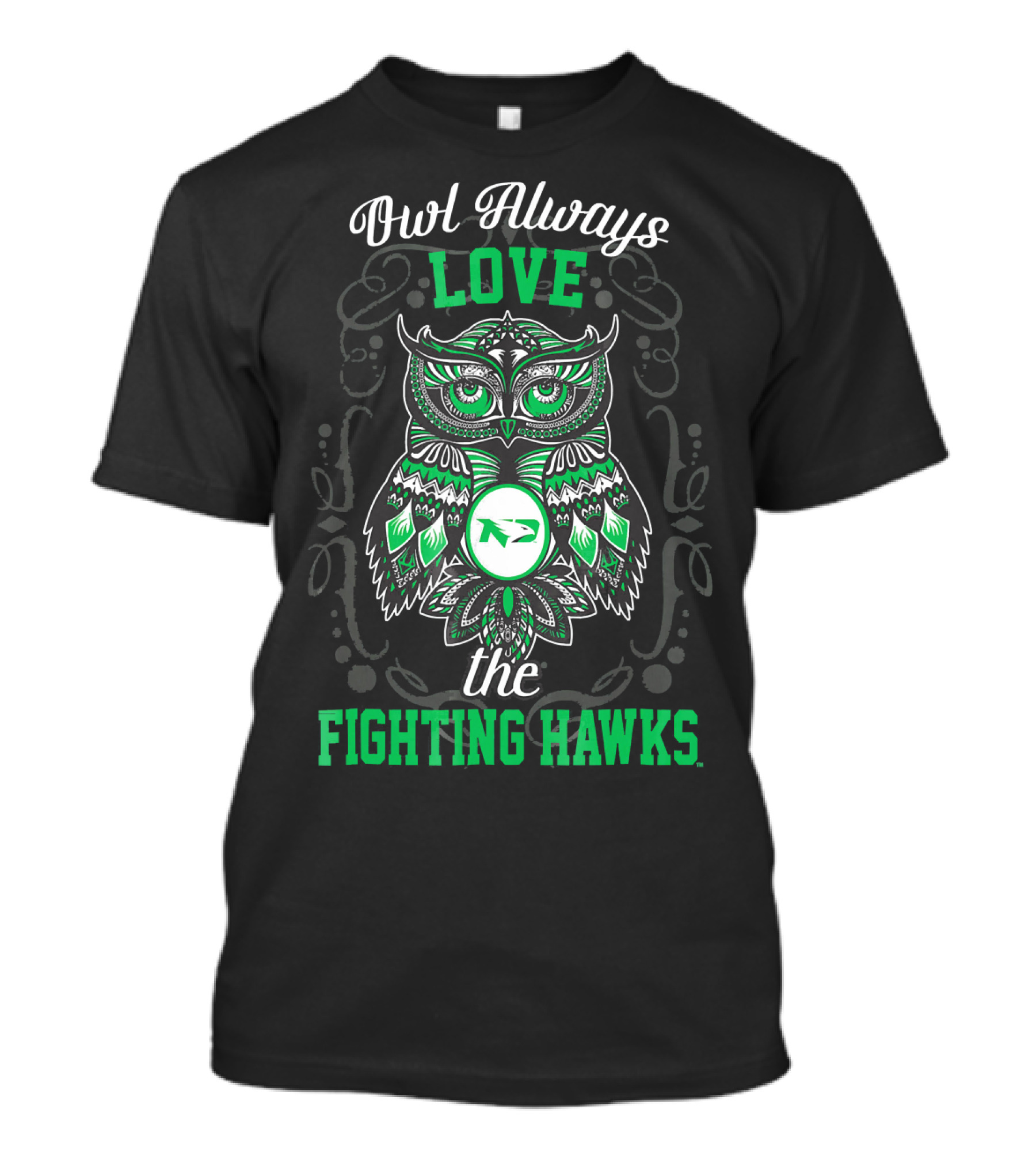 Owl Always Love The Fighting Hawks T-Shirt