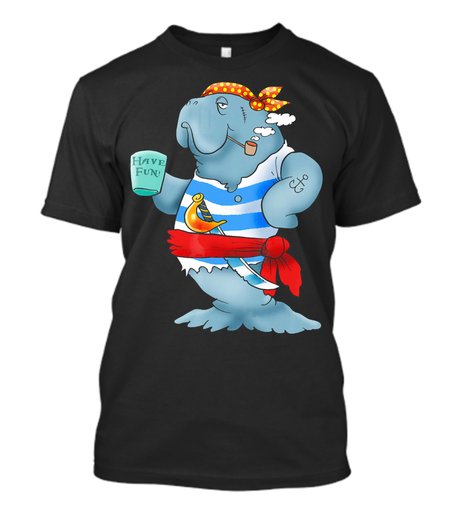 Pirate Manatee Have Fun T-Shirt