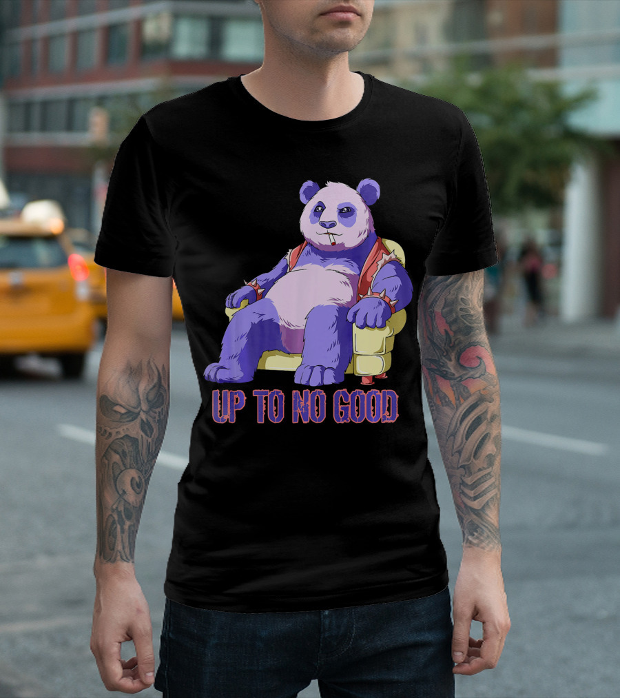 Panda Kawaii Pastel Goth Up to No Good T-Shirt