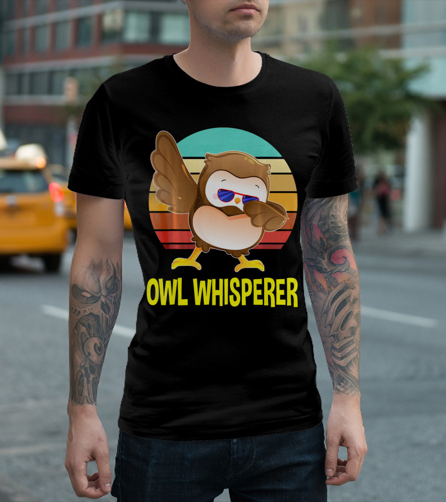 Owl Whisperer Hoot Cute Dabbing T-Shirt