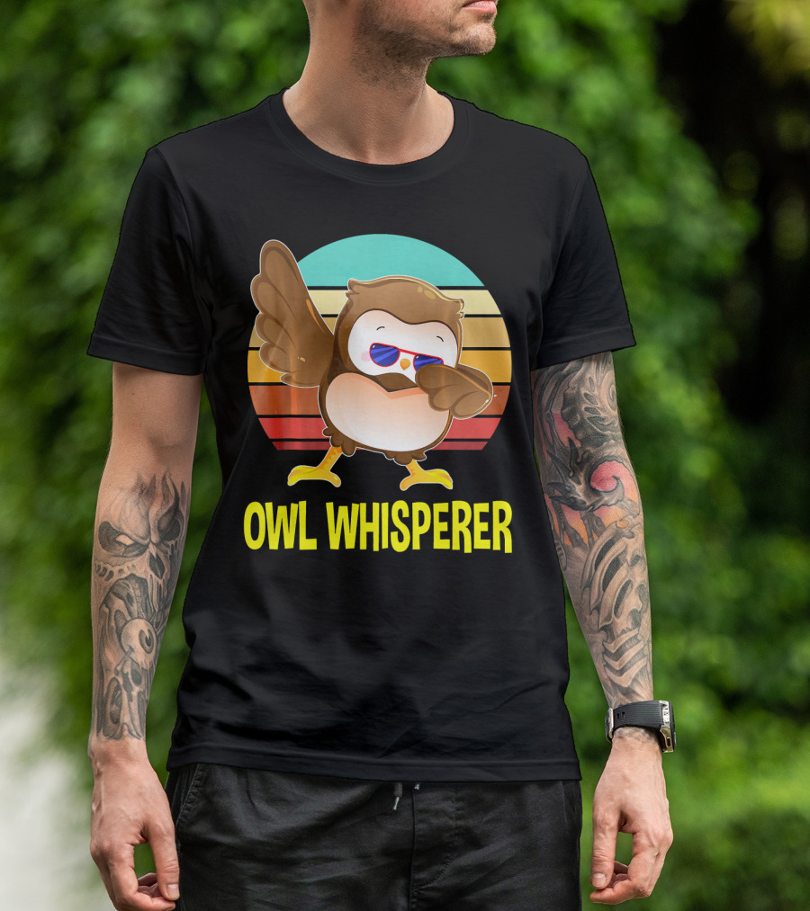 Owl Whisperer Hoot Cute Dabbing T-Shirt