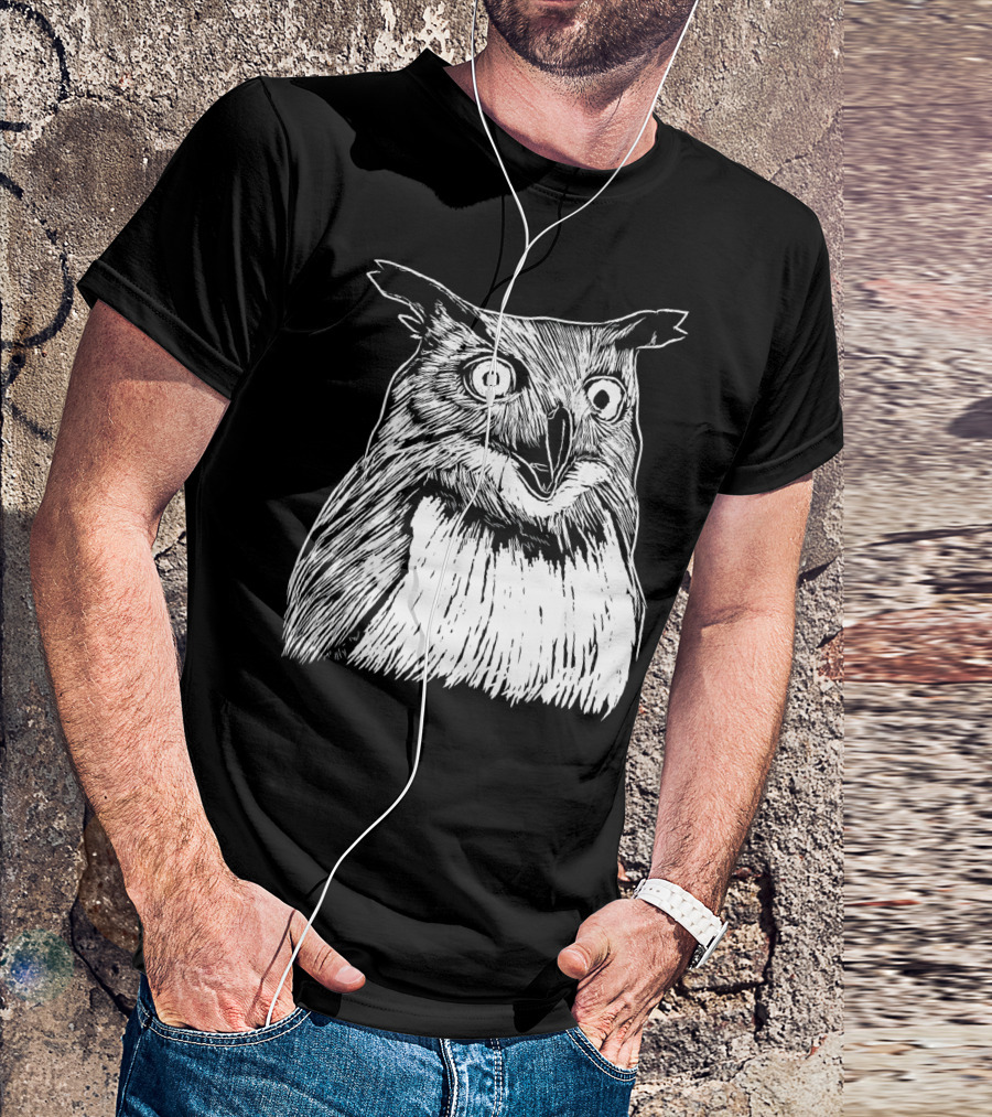 Owl Drawing Clothing T-Shirt