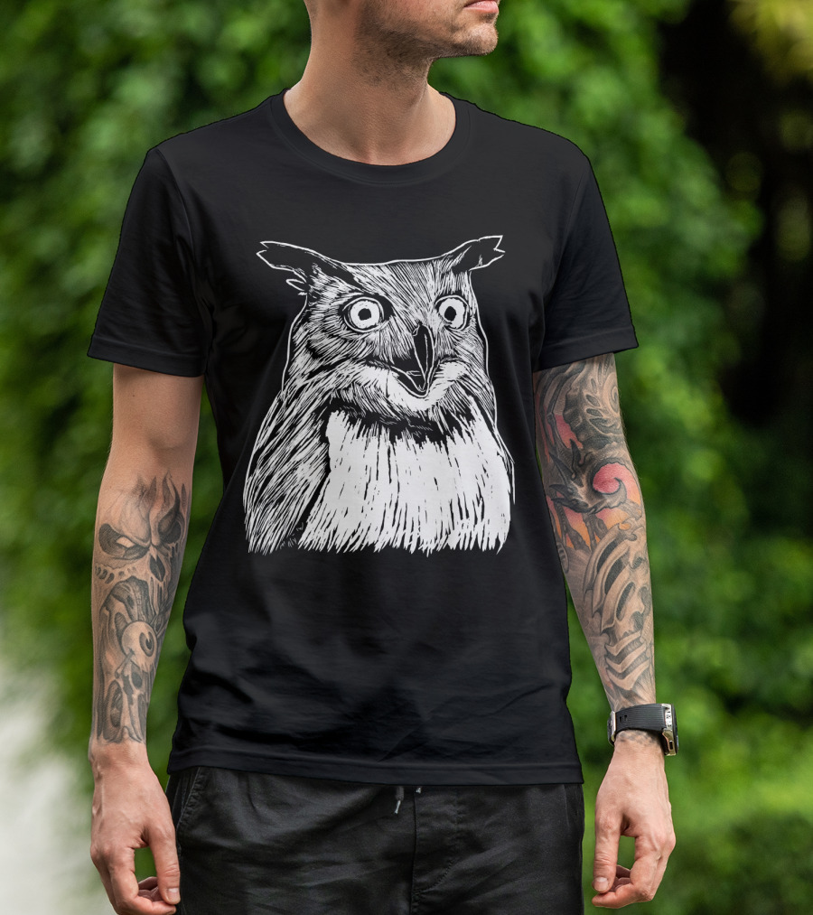 Owl Drawing Clothing T-Shirt