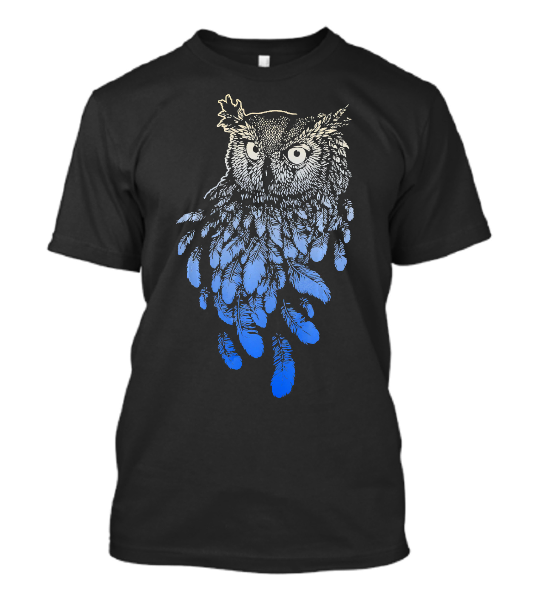 Owl Spirit Animal Tribal Feather T-Shirt