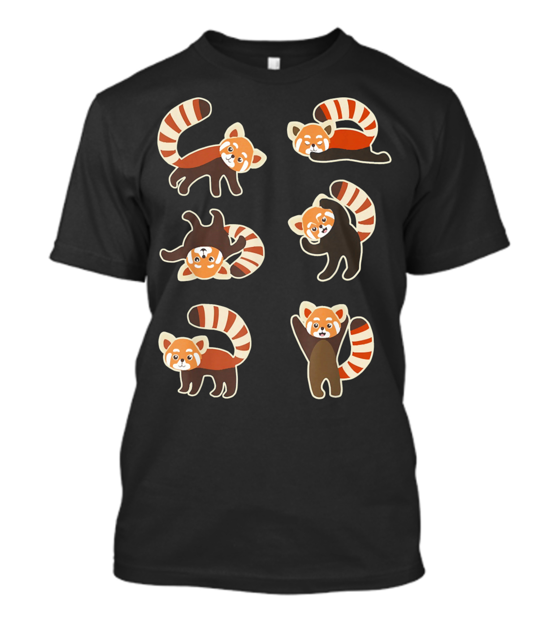 Red Panda Playful Poses Collection T-Shirt