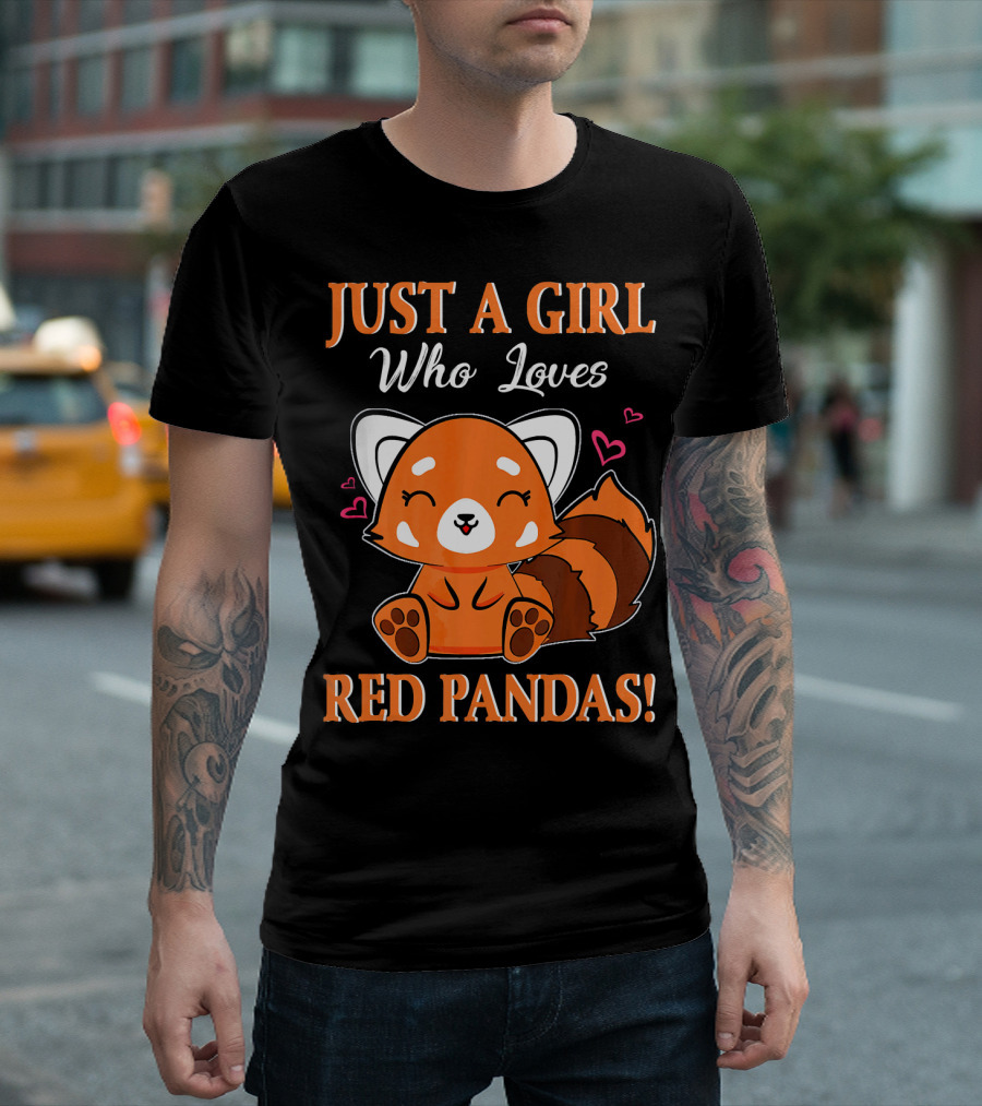 Just A Girl Who Loves Red Pandas Kawaii T-Shirt