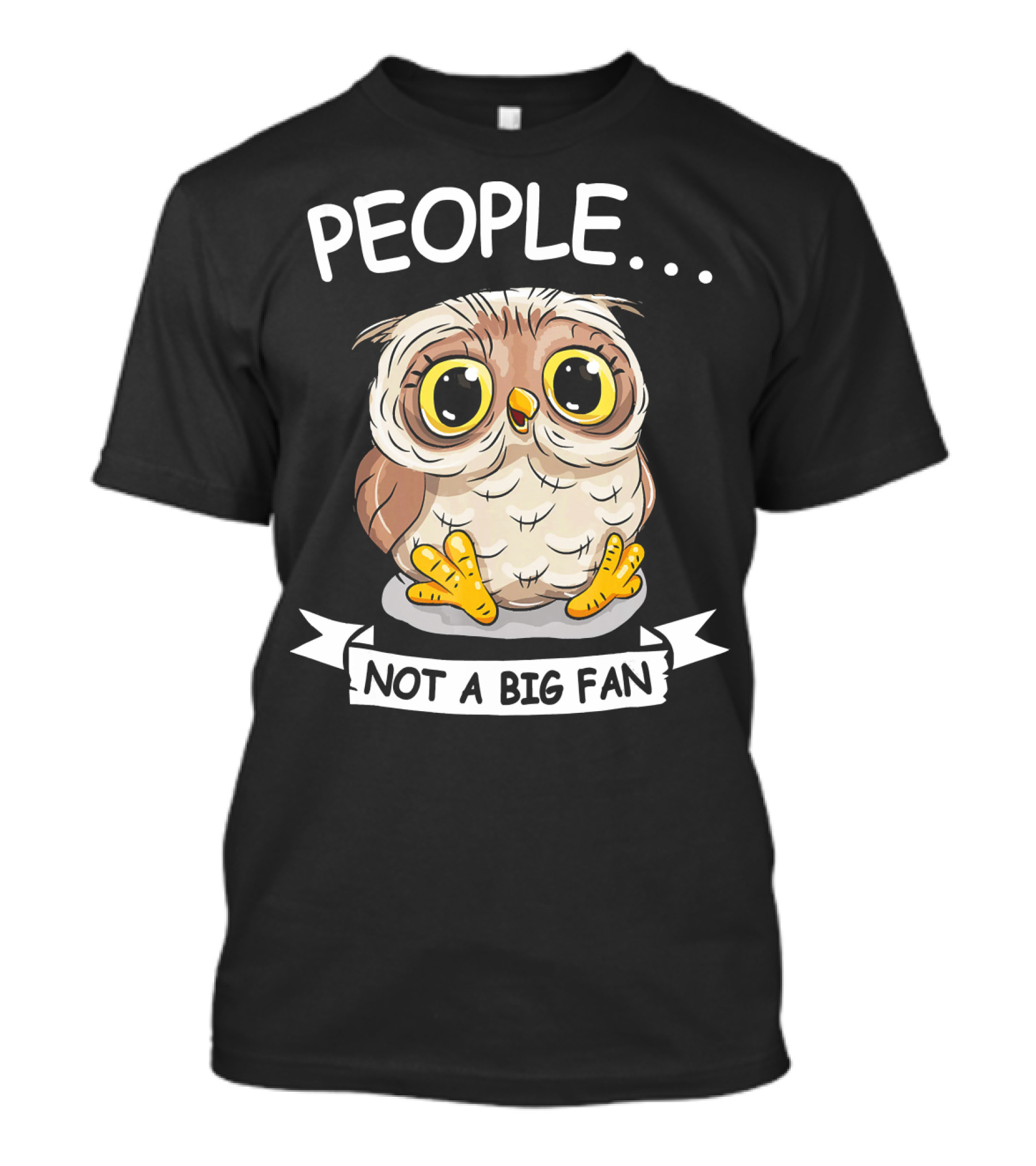 People Not A Big Fan Owl Lover Cute Owl T-Shirt