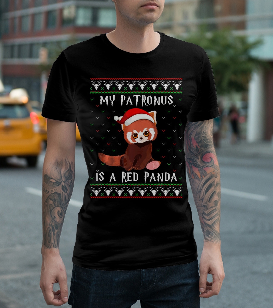 My Patronus Is A Red Panda Christmas T-Shirt