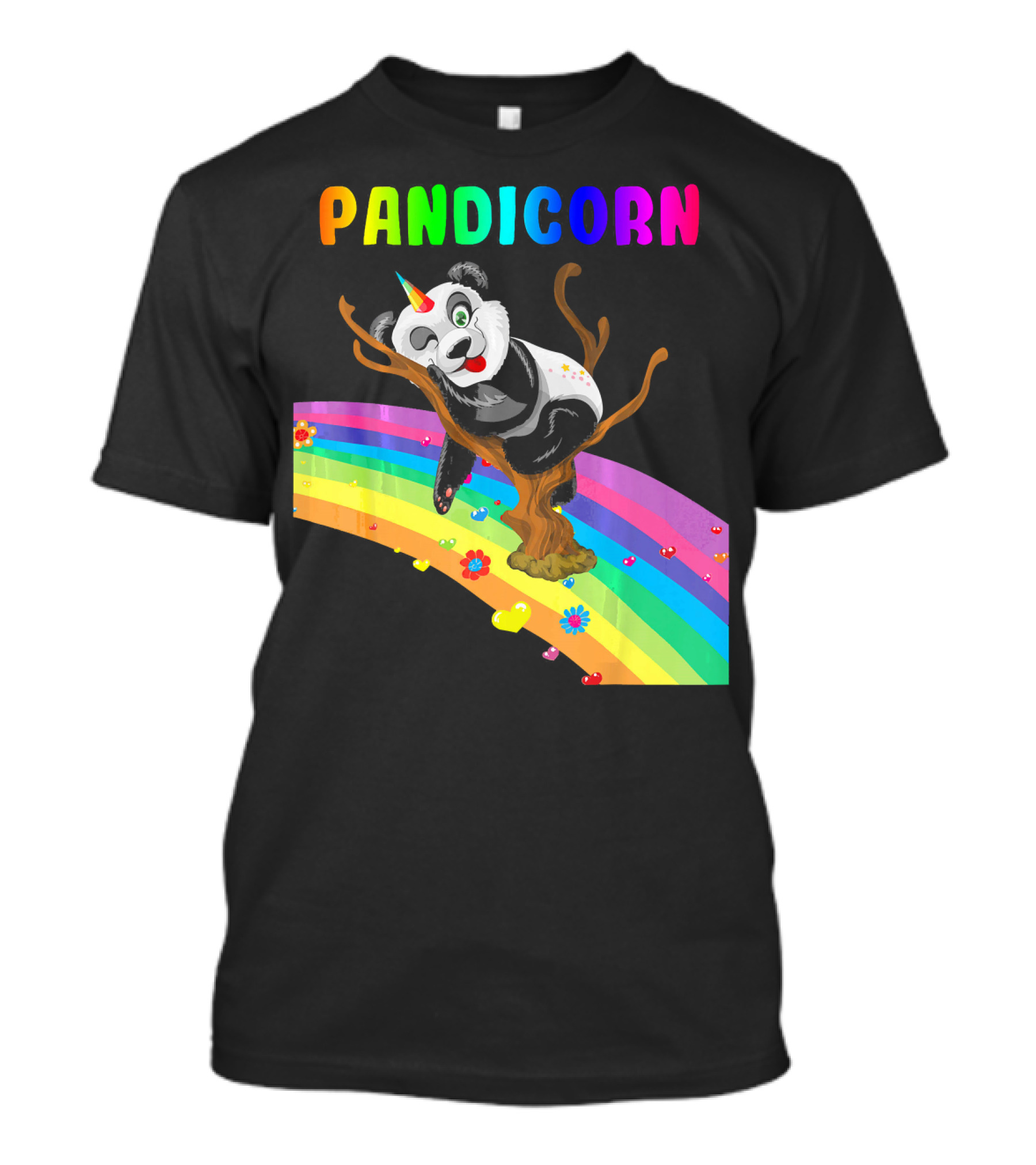 Pandicorn Magical Rainbow Unico Adventure T-Shirt