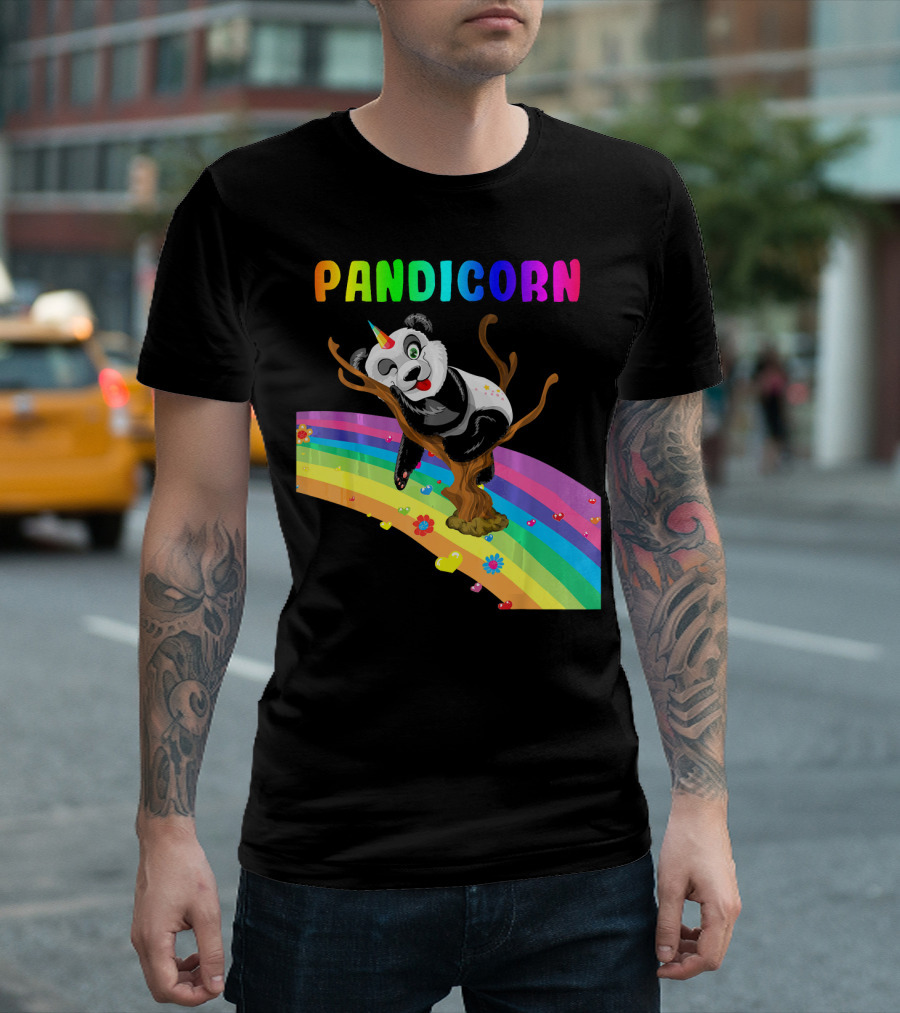 Pandicorn Magical Rainbow Unico Adventure T-Shirt
