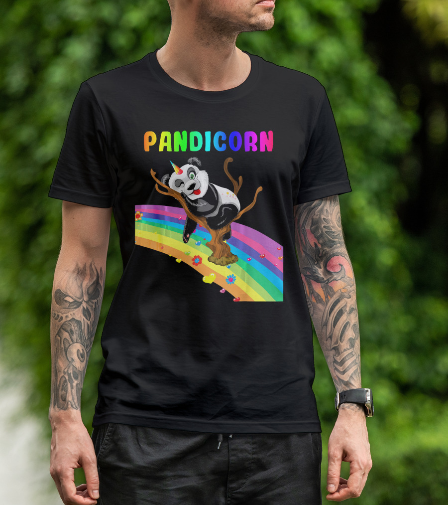 Pandicorn Magical Rainbow Unico Adventure T-Shirt