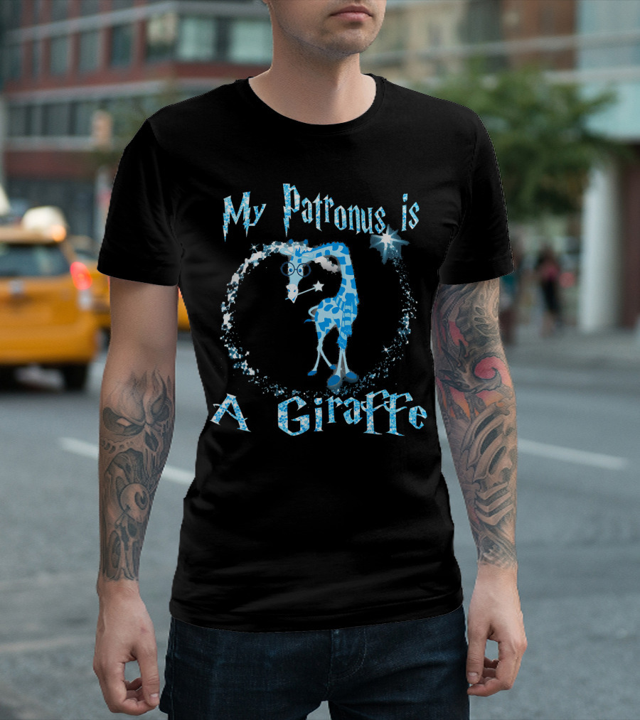 My Patronus Is A Giraffe Magic Wizardry Fun T-Shirt