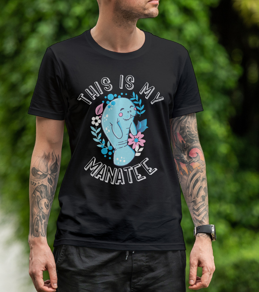 This Is My Manatee Vintage Cartoon Sea Cow T-Shirt