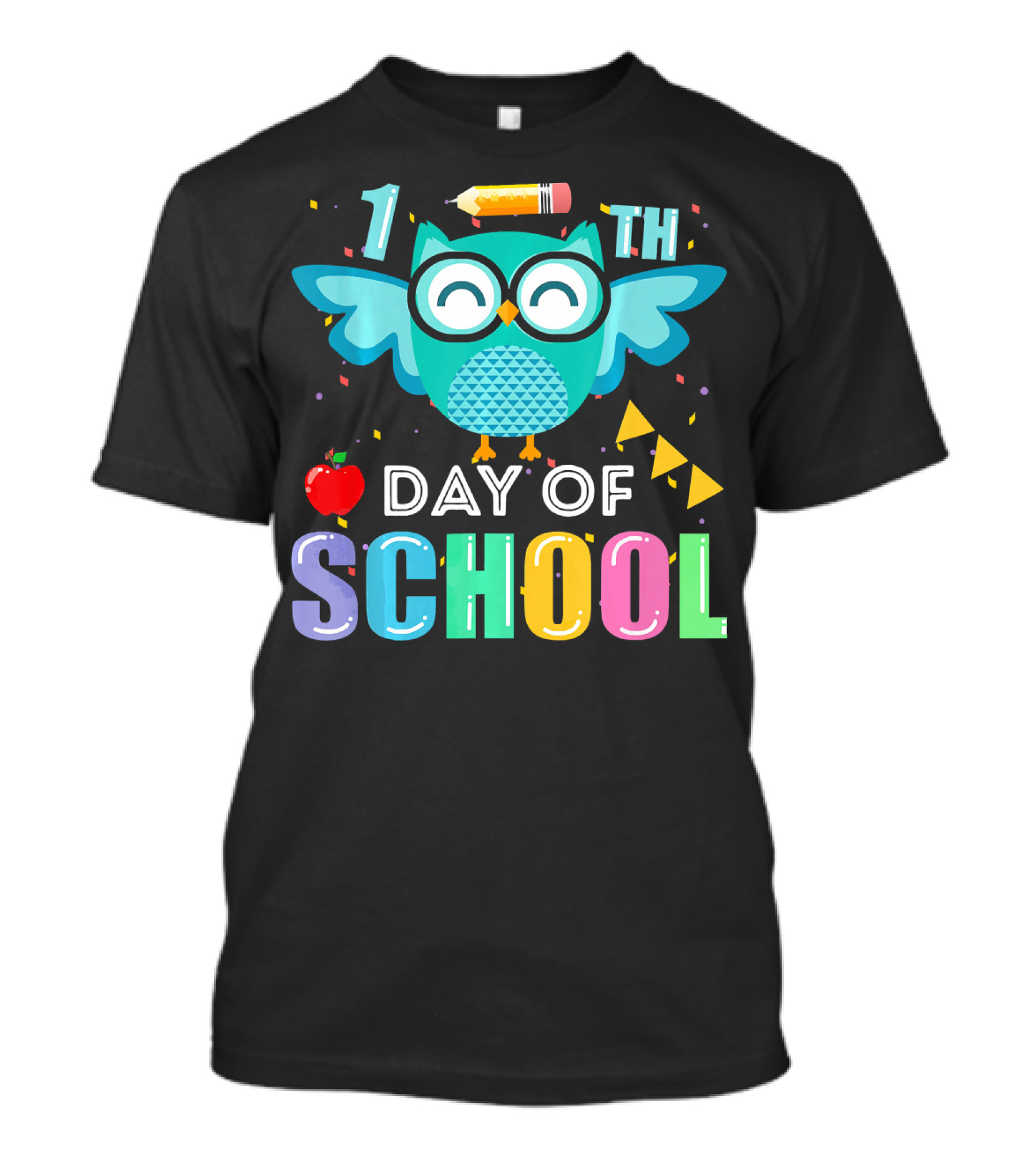 1st 100th Day Of School Owl T-Shirt