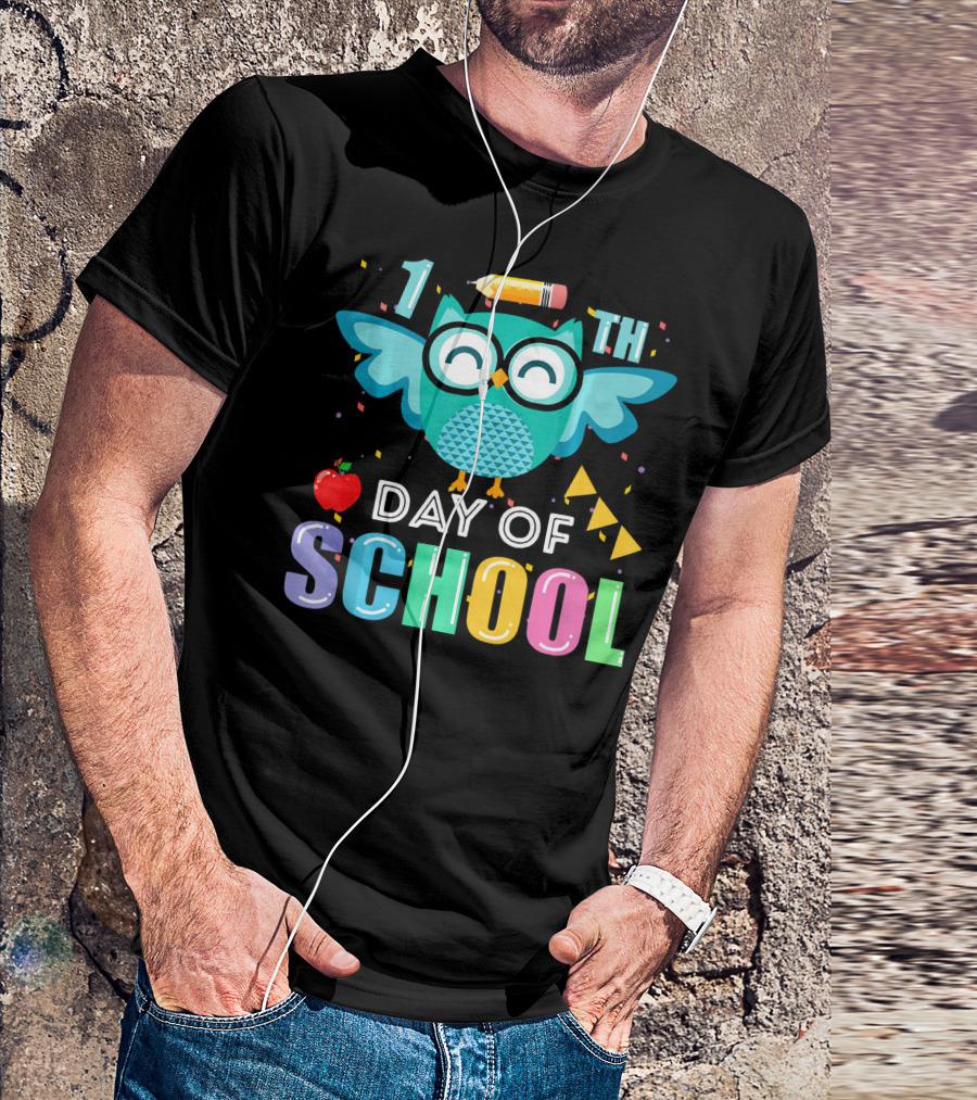 1st 100th Day Of School Owl T-Shirt