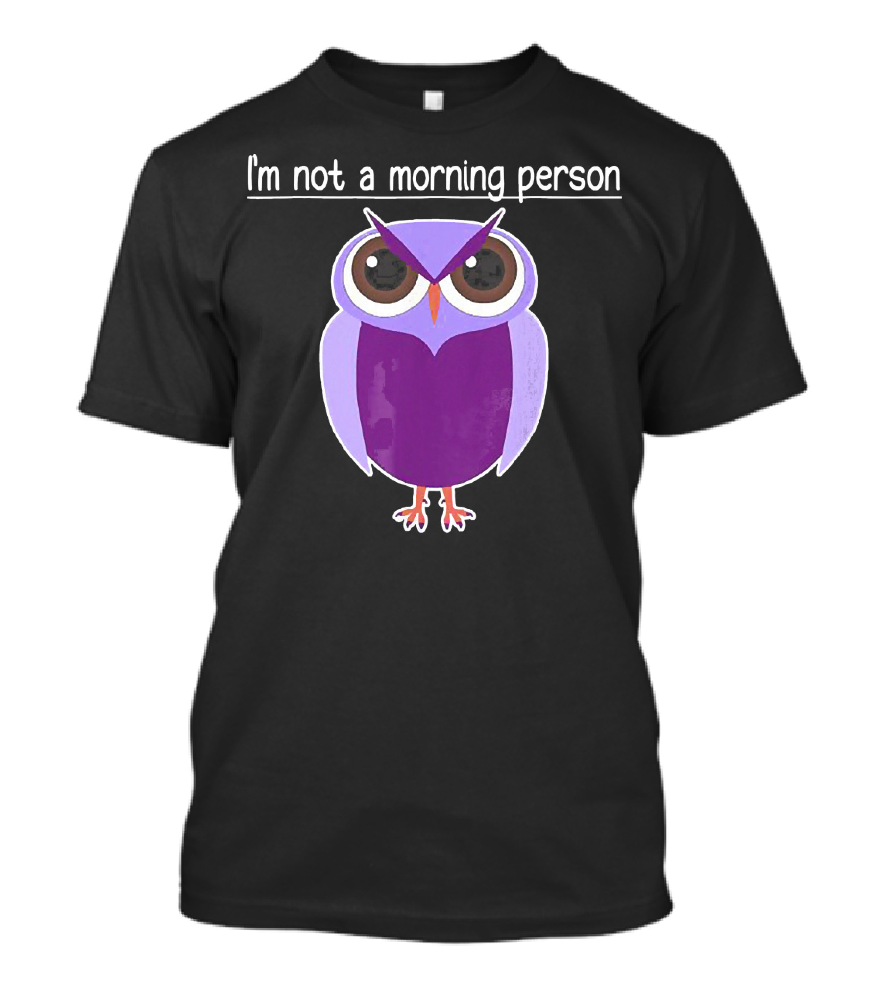 I'm Not A Morning Person Owl T-Shirt