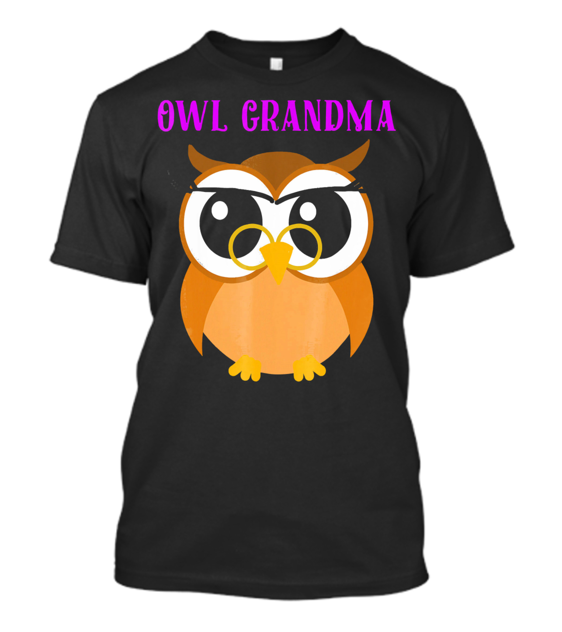 Owl Grandma Cute Hoot Nocturnal Predator Bird T-Shirt