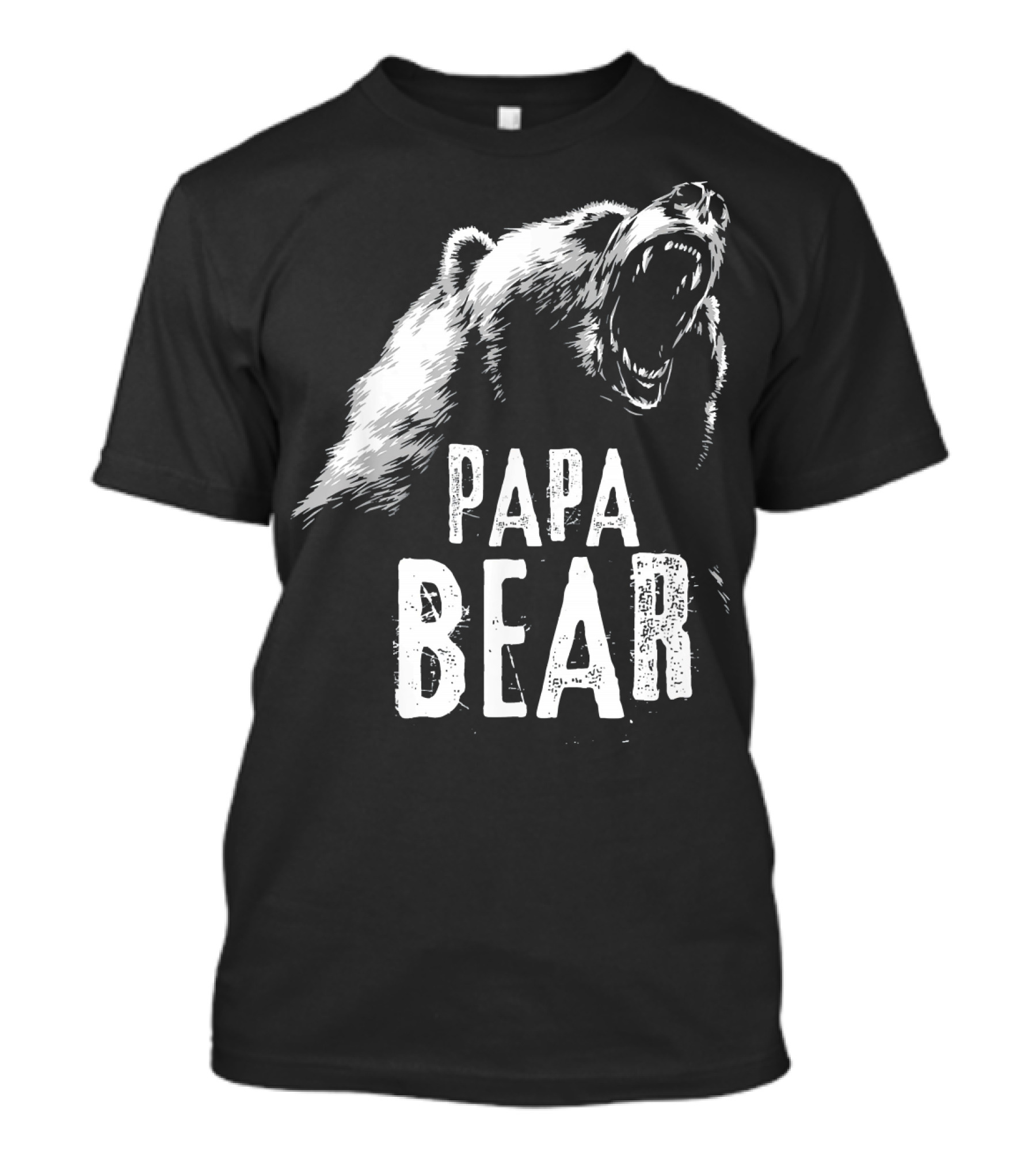 Papa Bear Roaring Best Dad T-Shirt