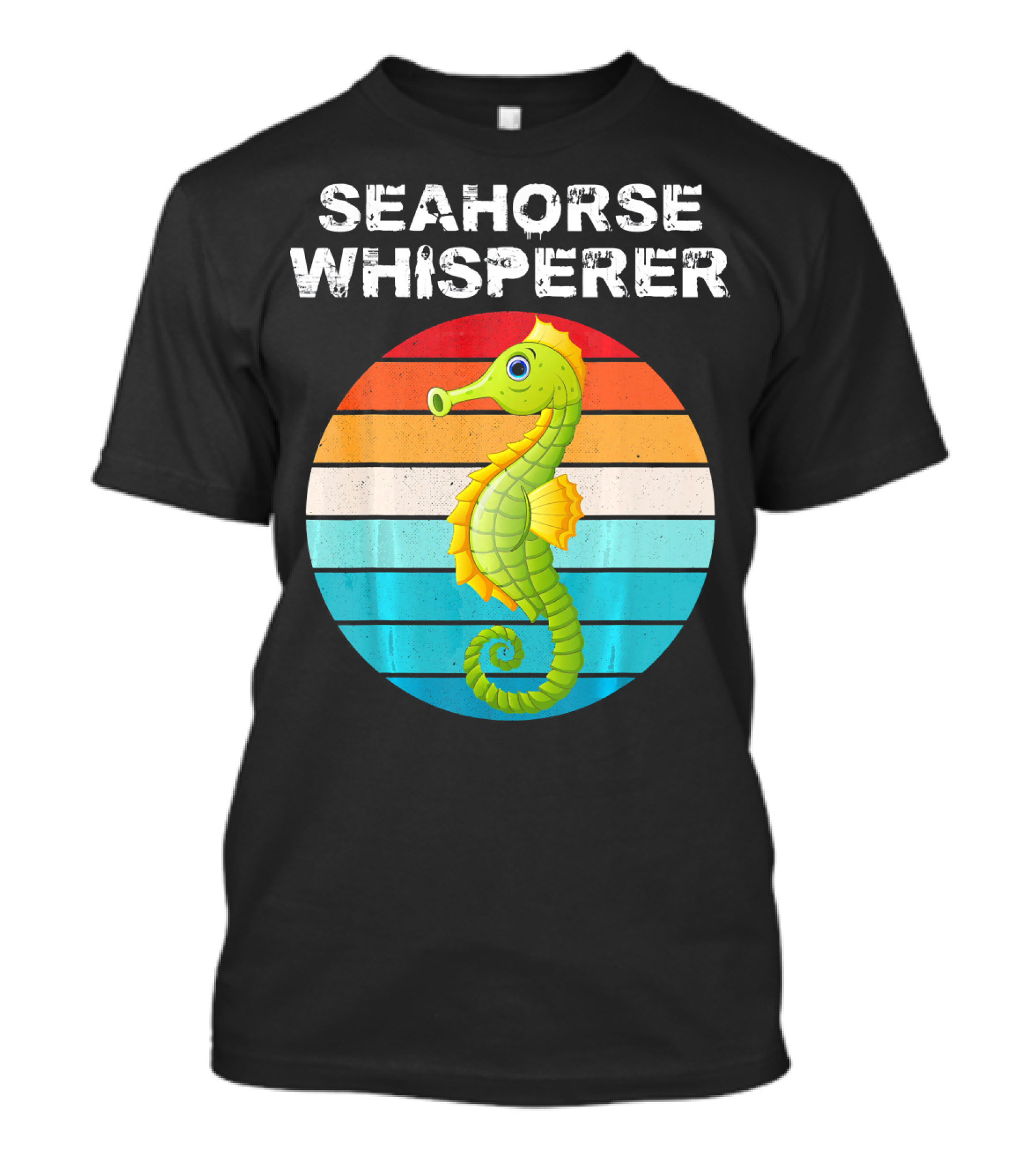 Seahorse Whisperer Vintage Funny Sea Ani T-Shirt